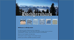 Desktop Screenshot of hochgernhaus.de