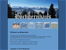 Tablet Screenshot of hochgernhaus.de